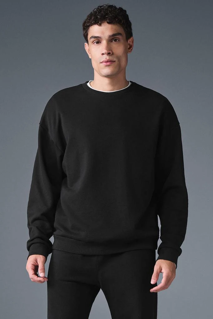 商品Alo|Chill Crew Neck Pullover - Black,价格¥763,第1张图片