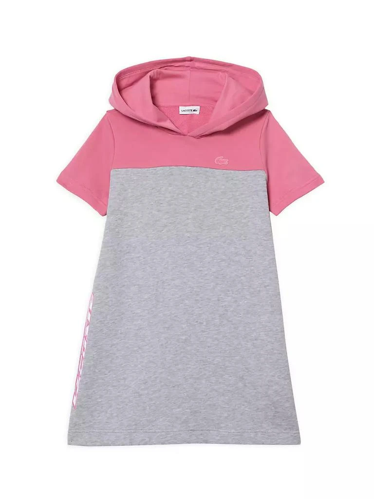 商品Lacoste|Little Girl's &amp; Girl's Colorblock Hooded T-Shirt Dress,价格¥304,第1张图片