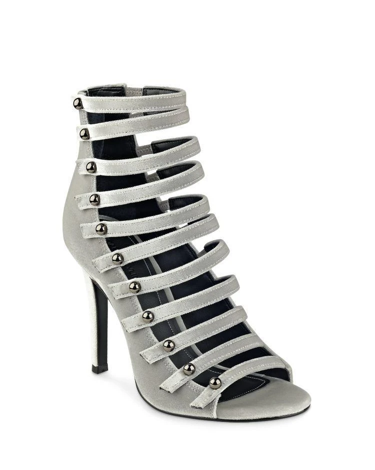 商品KENDALL and KYLIE|Women's Gia Caged Velvet High Heel Sandals,价格¥726,第1张图片