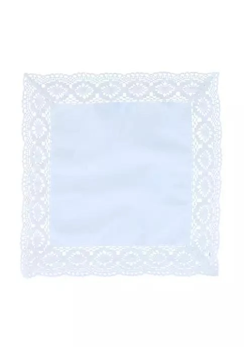 商品belk|Joyce Cotton Handkerchief With Crochet Border,价格¥112,第2张图片详细描述