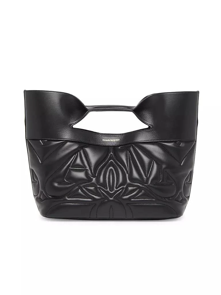商品Alexander McQueen|Small Seal Bow Bag In Leather,价格¥17551,第1张图片