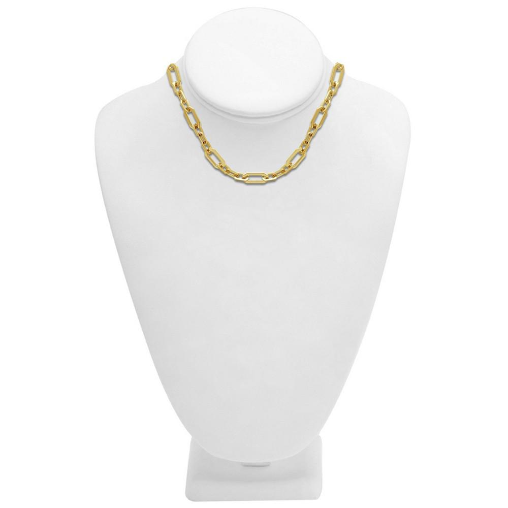 商品Essentials|Gold Plated Cable Chain Necklace 16" + 2" Extender,价格¥260,第5张图片详细描述