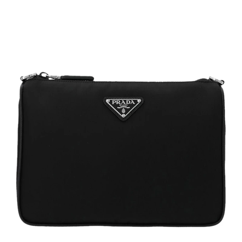 商品[国内直发] Prada|PRADA 黑色男士单肩包 2VH113-2DMH-F0002,价格¥12813,第1张图片