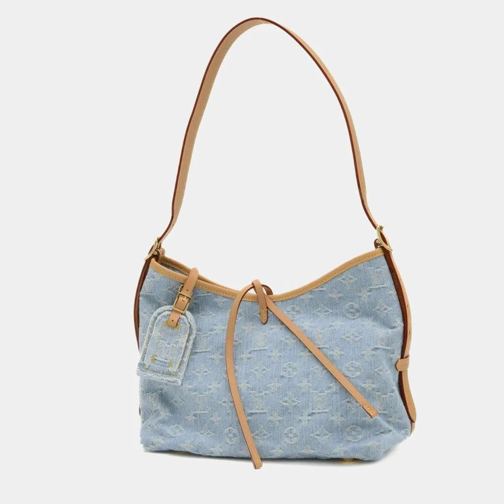 商品[二手商品] Louis Vuitton|Louis Vuitton Blue Monogram Denim Carryall PM Shoulder Bag,价格¥34882,第1张图片