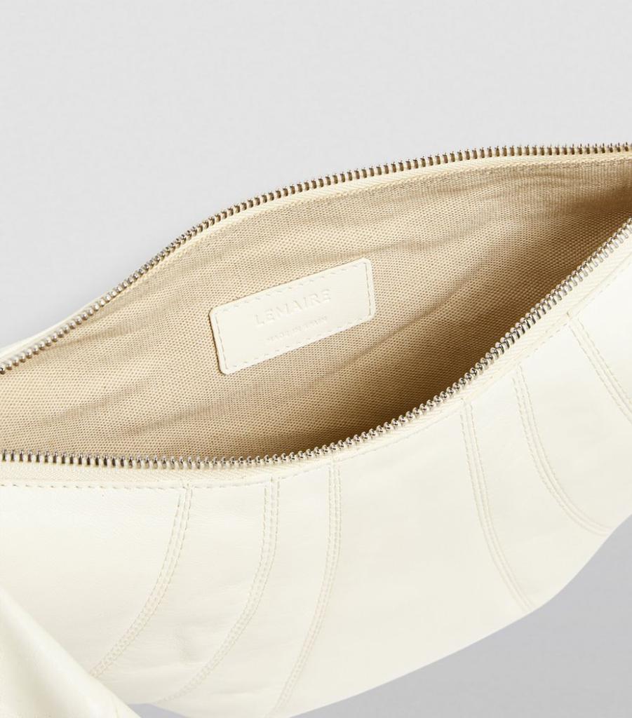 Small Leather Croissant Shoulder Bag商品第6张图片规格展示