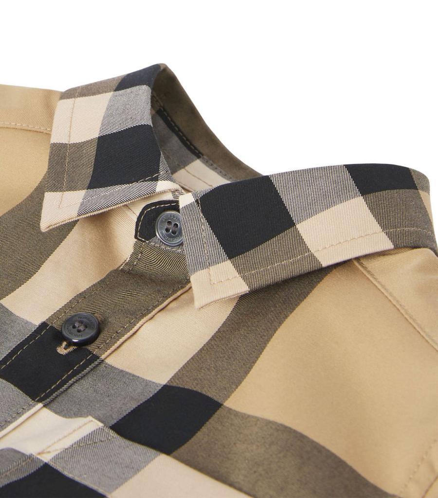商品Burberry|Cotton Check Shirt (6-24 Months),价格¥1372,第7张图片详细描述