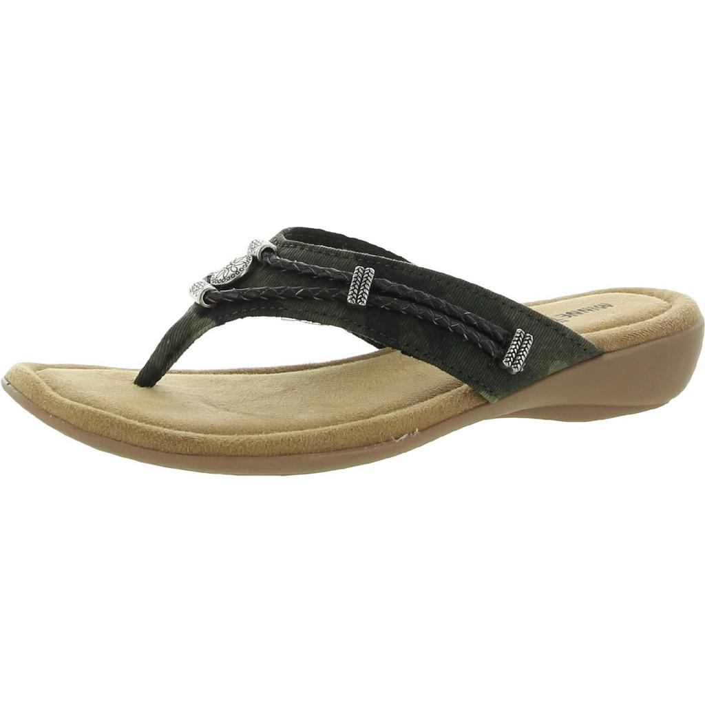 Minnetonka Womens Silverthorne Embellished Slip On Thong Sandals商品第1张图片规格展示