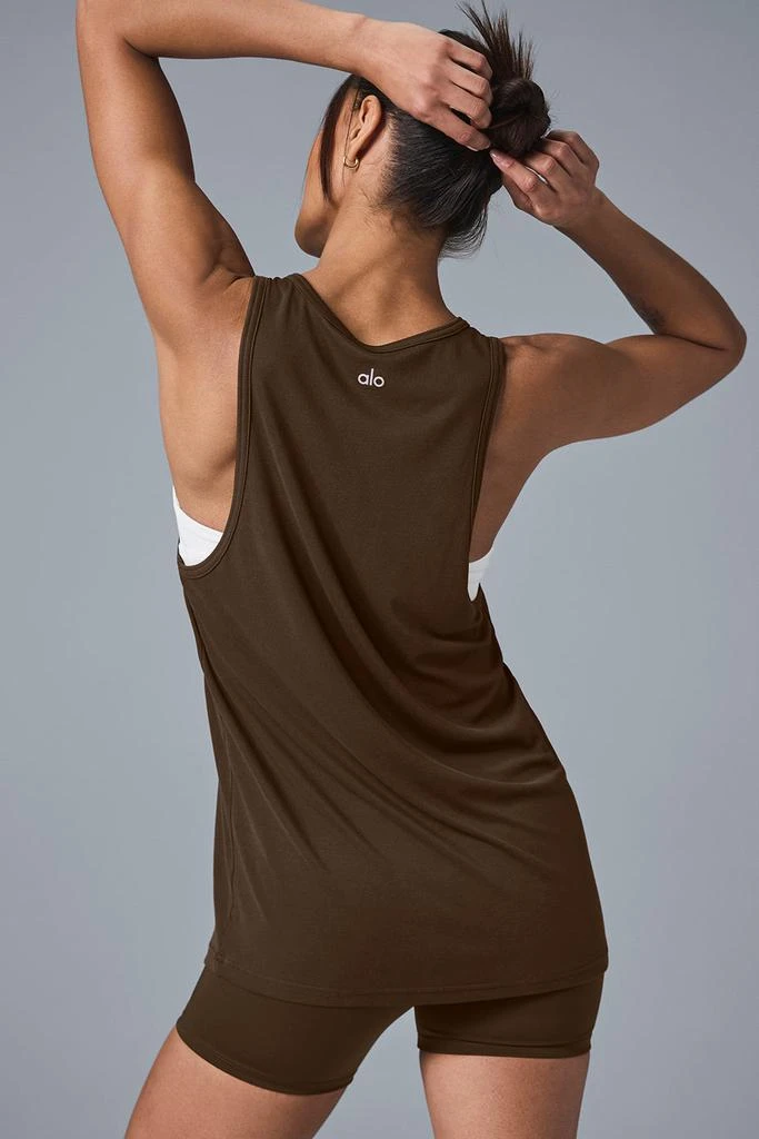 商品Alo|Everyday Modal Rib Tank - Espresso,价格¥360,第2张图片详细描述