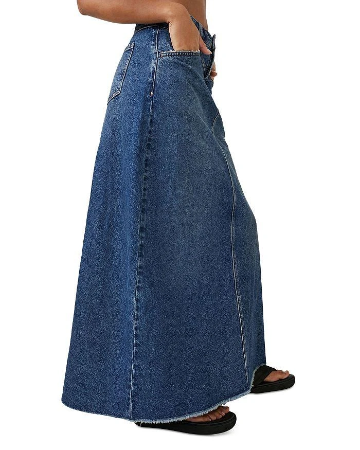 商品Free People|Come As You Are Denim Maxi Skirt,价格¥693,第3张图片详细描述