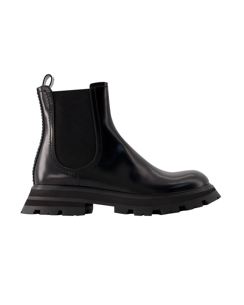 商品Alexander McQueen|Chelsea Boots - Alexander Mcqueen - Leather - Black,价格¥7573,第1张图片