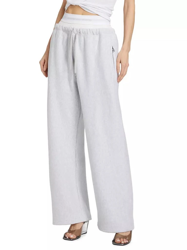 商品Alexander Wang|Exposed Brief Wide-Leg Sweatpants,价格¥3127,第3张图片详细描述