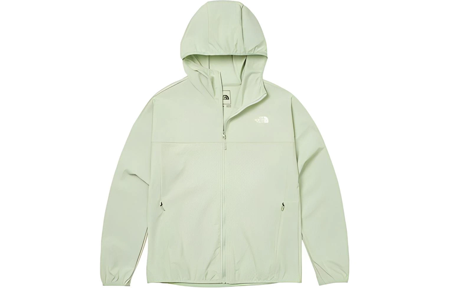 商品[国内直发] The North Face|[预售3天]北面 ZEPHYR 品牌logo印花图案拉链连帽防水夹克外套 女款 绿色,价格¥453,第1张图片