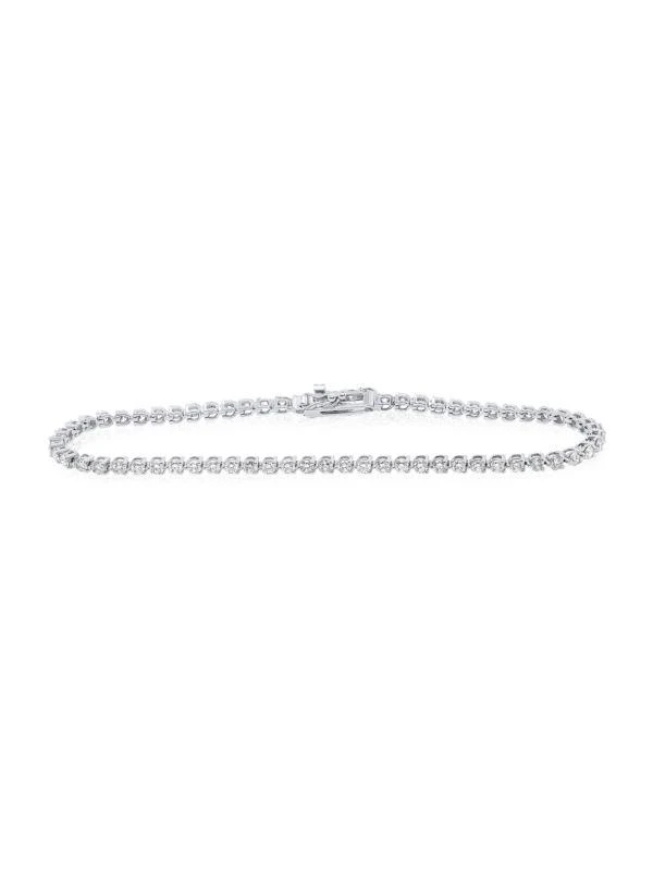 商品Diana M Jewels|14K White Gold & 2.00 TCW Tennis Bracelet,价格¥23450,第1张图片
