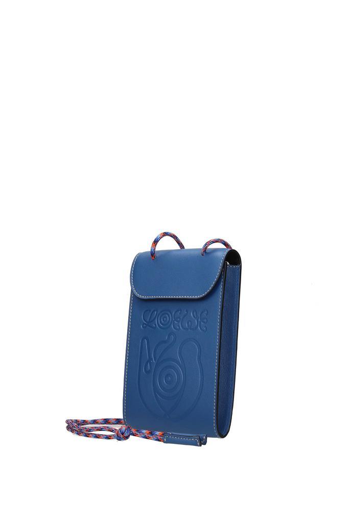 商品Loewe|Crossbody Bag phone holder Leather Blue Light Blue,价格¥2048,第4张图片详细描述