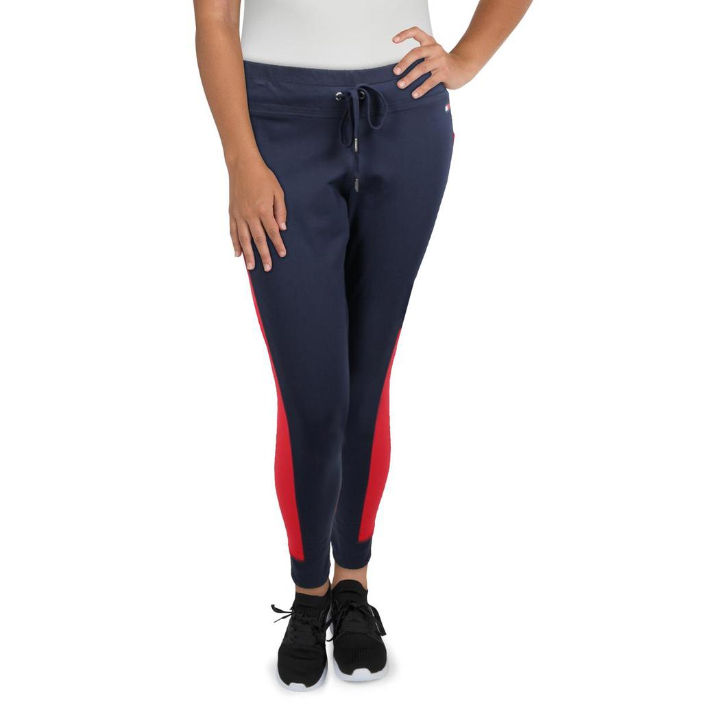Tommy Hilfiger Sport Womens Plus Logo Striped High-Waist Pants商品第5张图片规格展示