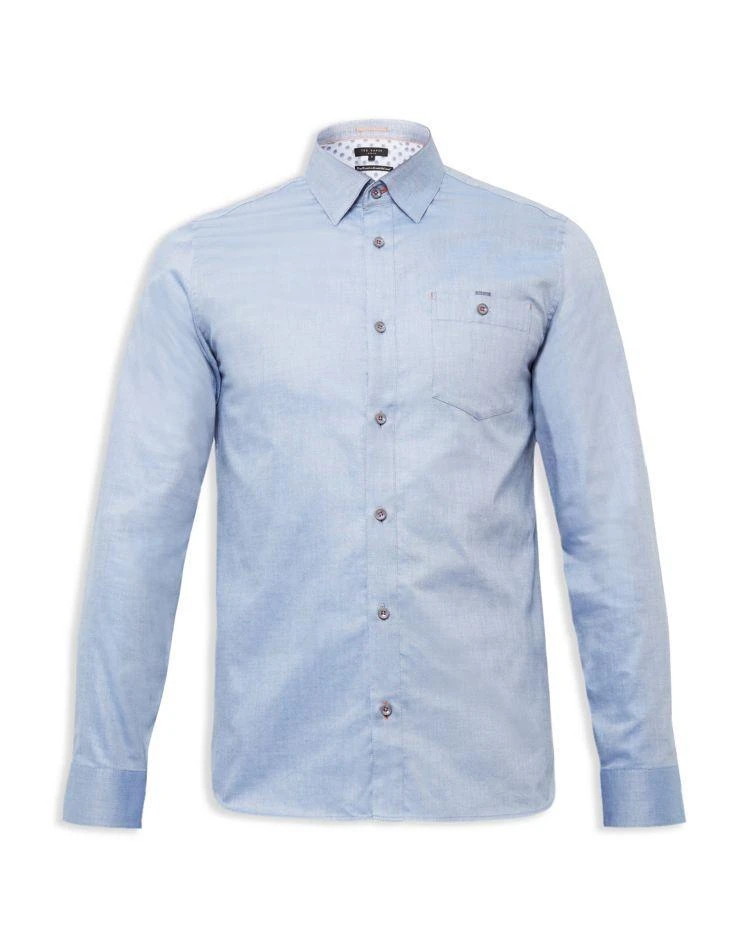 商品Ted Baker London|Portmyo End on End Regular Fit Button-Down Shirt,价格¥571,第3张图片详细描述