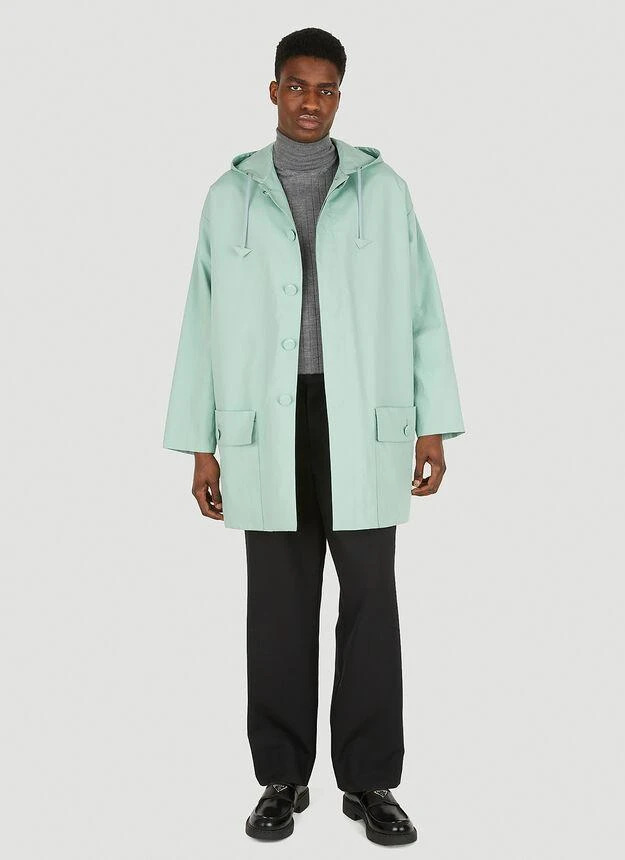 商品Prada|Classic Rain Coat in Light Blue,价格¥17413,第1张图片