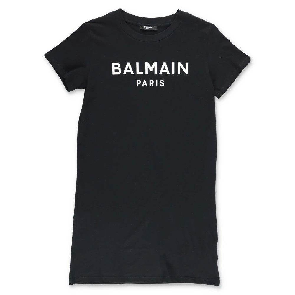 商品Balmain|Balmain Kids Logo Printed Crewneck T-Shirt Dress,价格¥1371,第1张图片