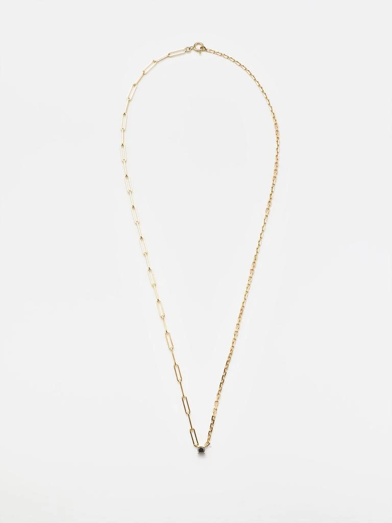商品Yvonne Leon|Collier Solitaire diamond & 18kt gold necklace,价格¥17691,第5张图片详细描述