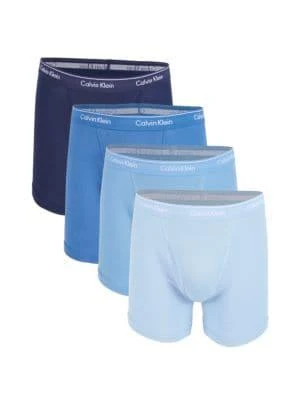 商品Calvin Klein|4-Pack Classic-Fit Cotton Boxer Briefs,价格¥160,第1张图片