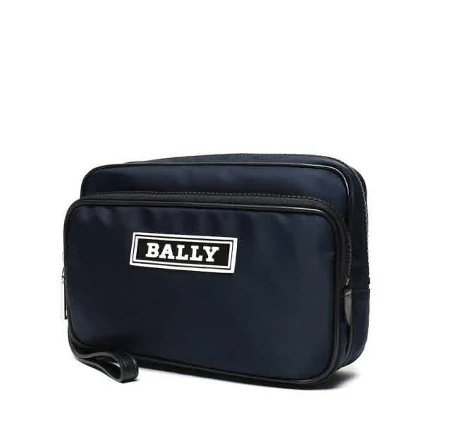 商品Bally|Bally Blue Nylon Enton Clutch Bag,价格¥862,第2张图片详细描述