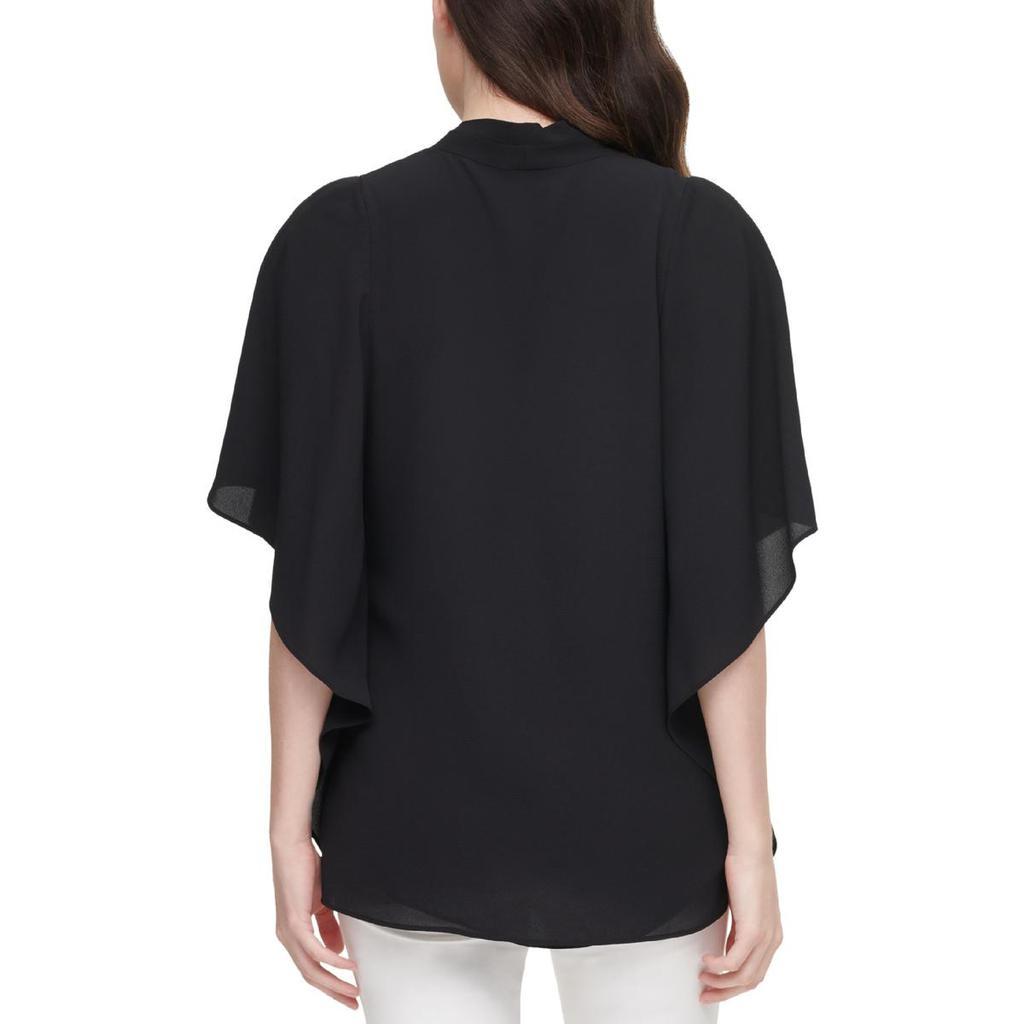 商品Calvin Klein|Calvin Klein Womens Poncho Draped Pullover Top,价格¥160-¥261,第5张图片详细描述