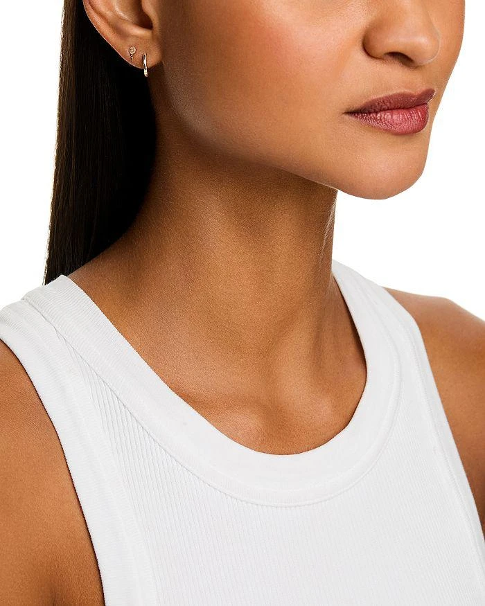 商品Zoe Chicco|14K Yellow Gold Itty Bitty Symbols Tennis Racket Single Stud Earring,价格¥1074,第2张图片详细描述