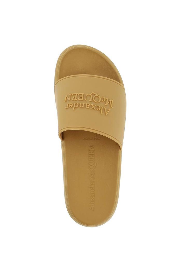 商品Alexander McQueen|LOGOED RUBBER SLIDES,价格¥1768,第5张图片详细描述