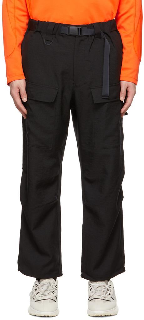 Y-3]Black Classic Sport Uniform Cargo Pants 100% 涤纶价格¥2970