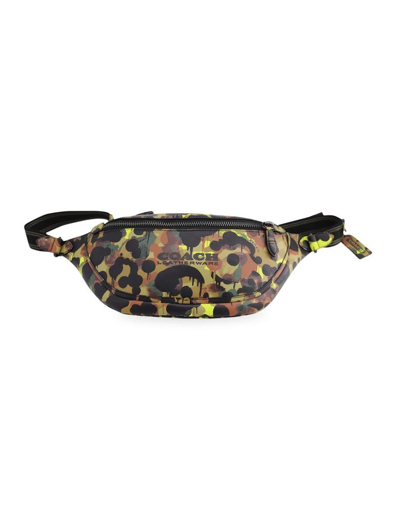 商品[二手商品] Coach|Coach League Belt Bag With Camo Print In Multicolor Leather,价格¥1276,第1张图片