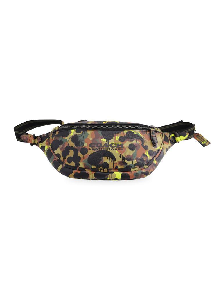 商品[二手商品] Coach|Coach League Belt Bag With Camo Print In Multicolor Leather,价格¥1266,第1张图片