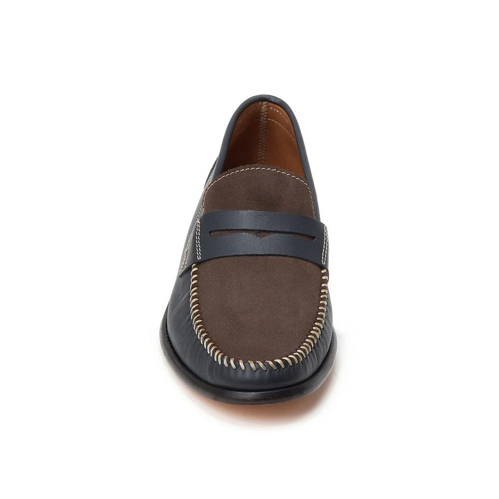 商品Sandro Moscoloni|Whip Stitch Moc Toe Penny Strap Slip-On,价格¥1336,第3张图片详细描述