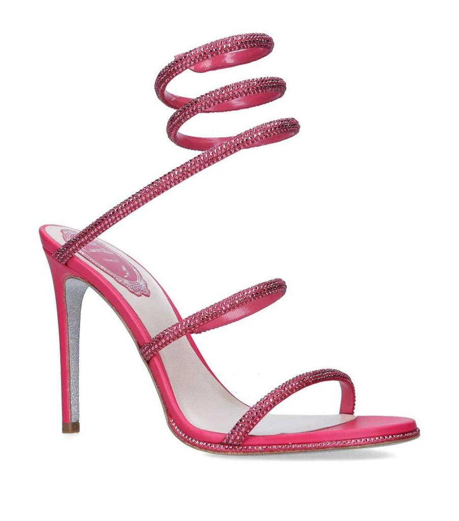 商品Rene Caovilla|Leather Cleo Sandals 105,价格¥11447,第1张图片