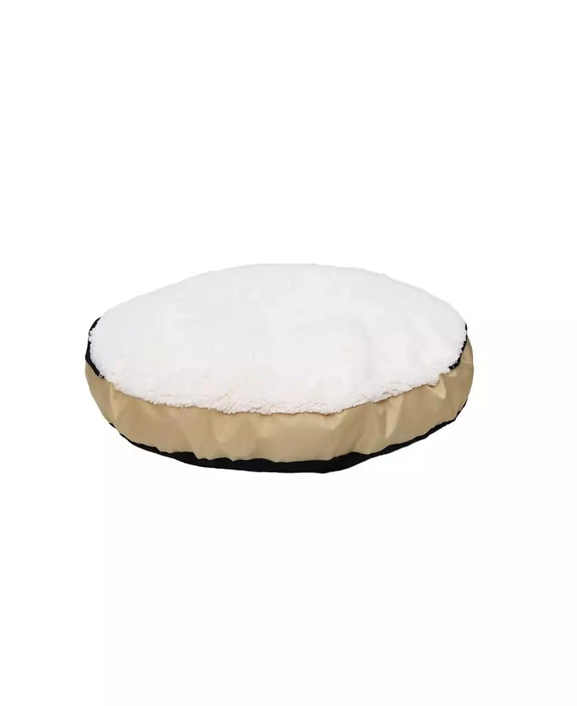 商品Macy's|Happycare Textiles Durable Oxford to Sherpa Pet Cave and Round Pet Bed with Removable Top and Insert,价格¥507,第2张图片详细描述