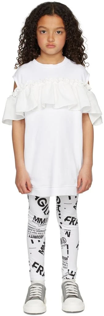 商品MAISON MARGIELA|Kids White Ruffle Dress,价格¥832,第2张图片详细描述