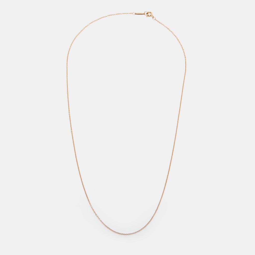 商品[二手商品] Tiffany & Co.|Tiffany & Co. 18k Rose Gold Pendant Chain,价格¥2391,第1张图片