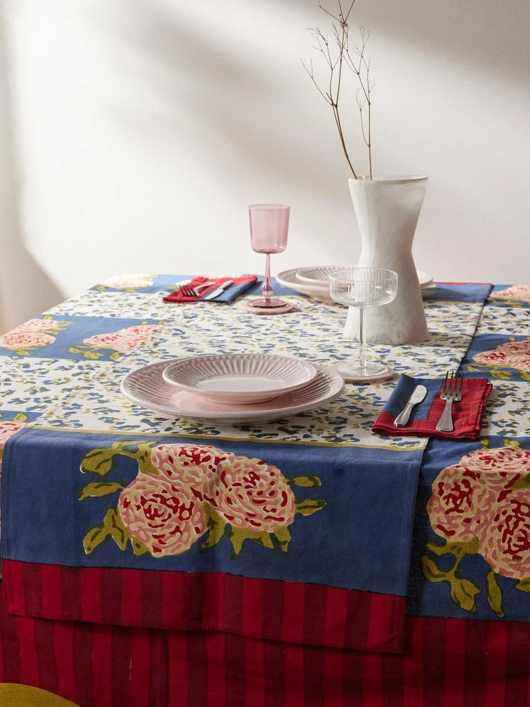 商品Lisa Corti|Leopard stripe printed-cotton table runner,价格¥446,第2张图片详细描述