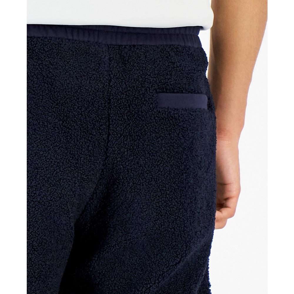 Men's Teddy Fleece Colorblock Sweatpants商品第6张图片规格展示