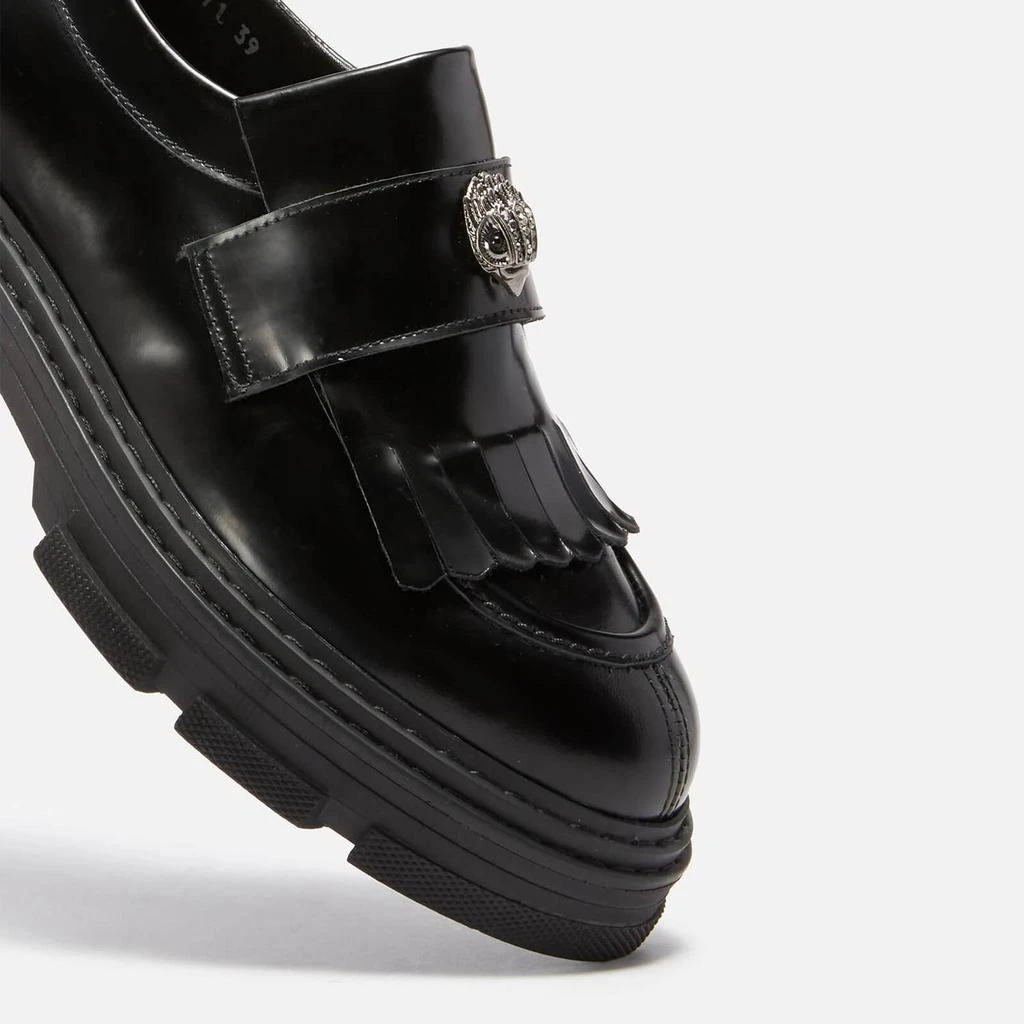 商品Kurt Geiger|Kurt Geiger London Women's Bird Eagle Leather Loafers - Black,价格¥1423,第4张图片详细描述