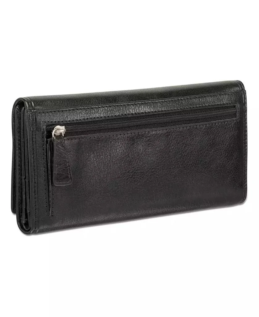 商品Mancini Leather Goods|Equestrian-2 Collection RFID Secure Trifold Wallet,价格¥449,第3张图片详细描述