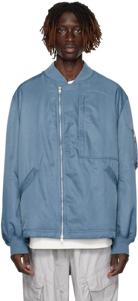 商品Y-3|Blue Utility Bomber Jacket,价格¥2078,第1张图片