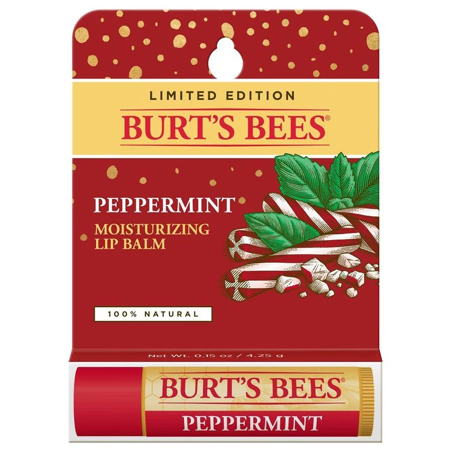 商品Burt's Bees|100% Natural Moisturizing Lip Balm Peppermint,价格¥34,第1张图片