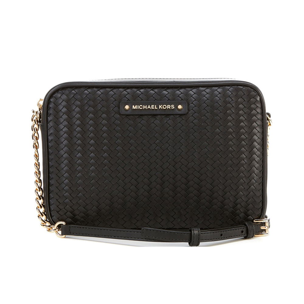 商品[国内直发] Michael Kors|MICHAEL KORS 女士黑色皮革单肩包 32T0GJ6C3L-BLACK,价格¥1004,第1张图片