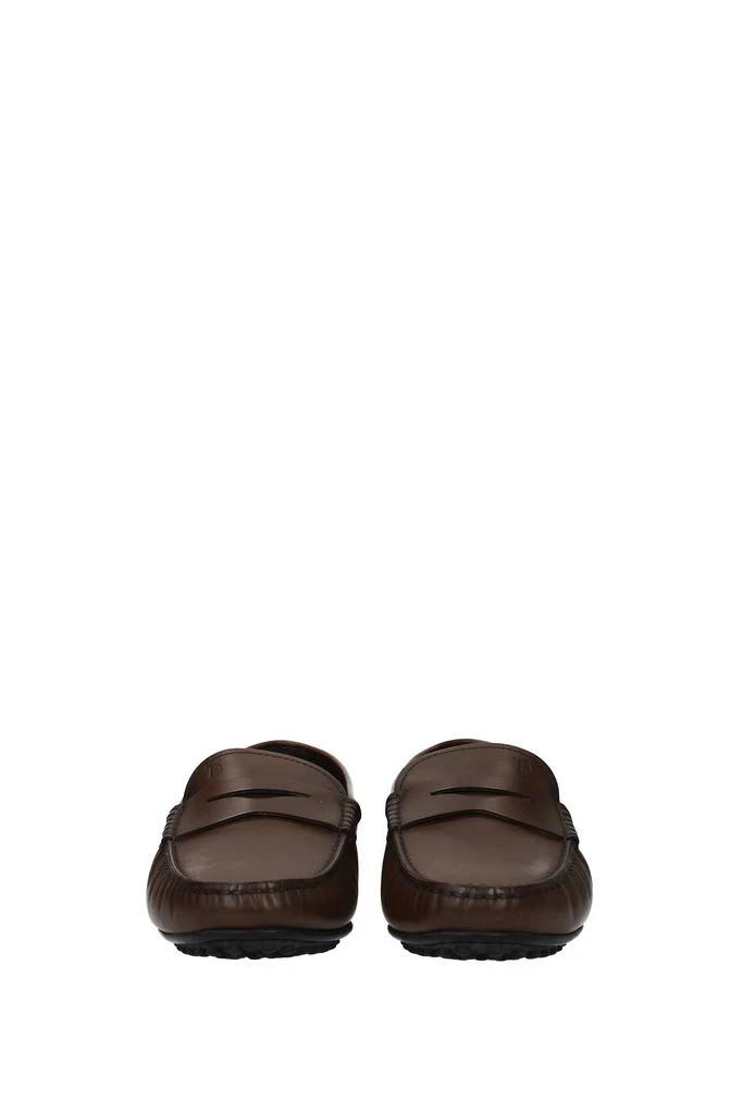 商品Tod's|Loafers Leather Brown Cocoa,价格¥3775,第3张图片详细描述