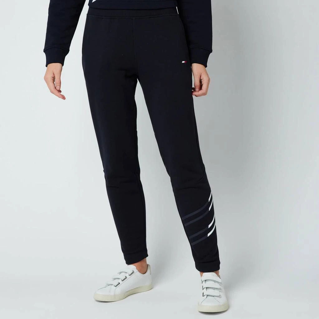 商品Tommy Hilfiger|Tommy Sport Women's Regular Flag Graphic Jogging Bottoms - Desert Sky,价格¥291,第1张图片