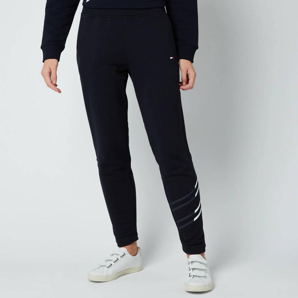 商品Tommy Hilfiger|Tommy Sport Women's Regular Flag Graphic Jogging Bottoms - Desert Sky,价格¥362,第1张图片