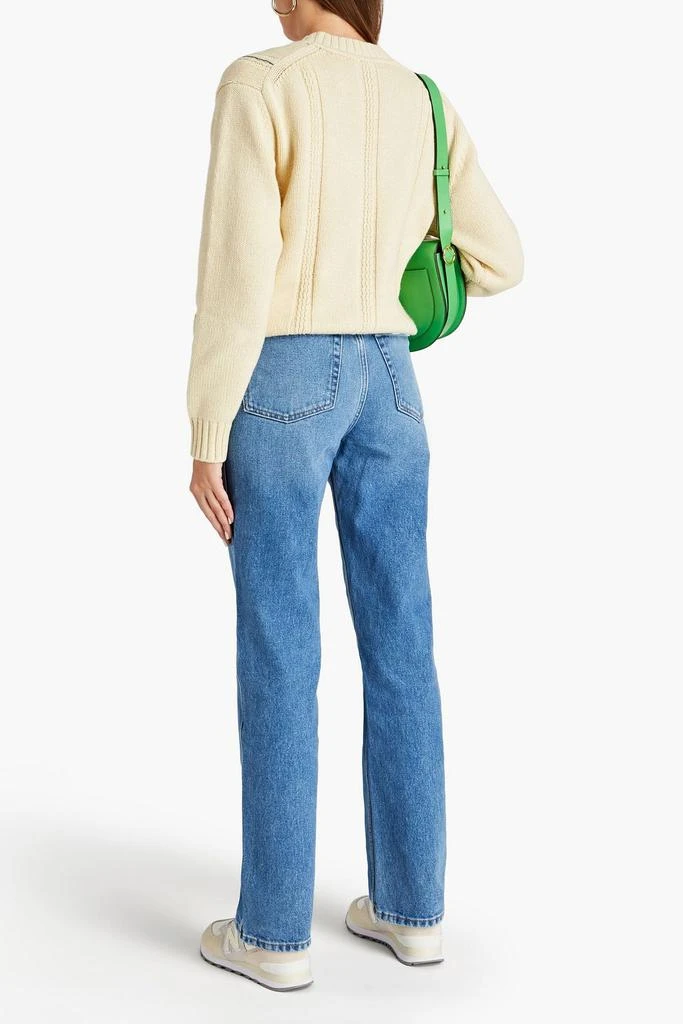商品Re/Done|High-rise straight-leg jeans,价格¥321,第3张图片详细描述