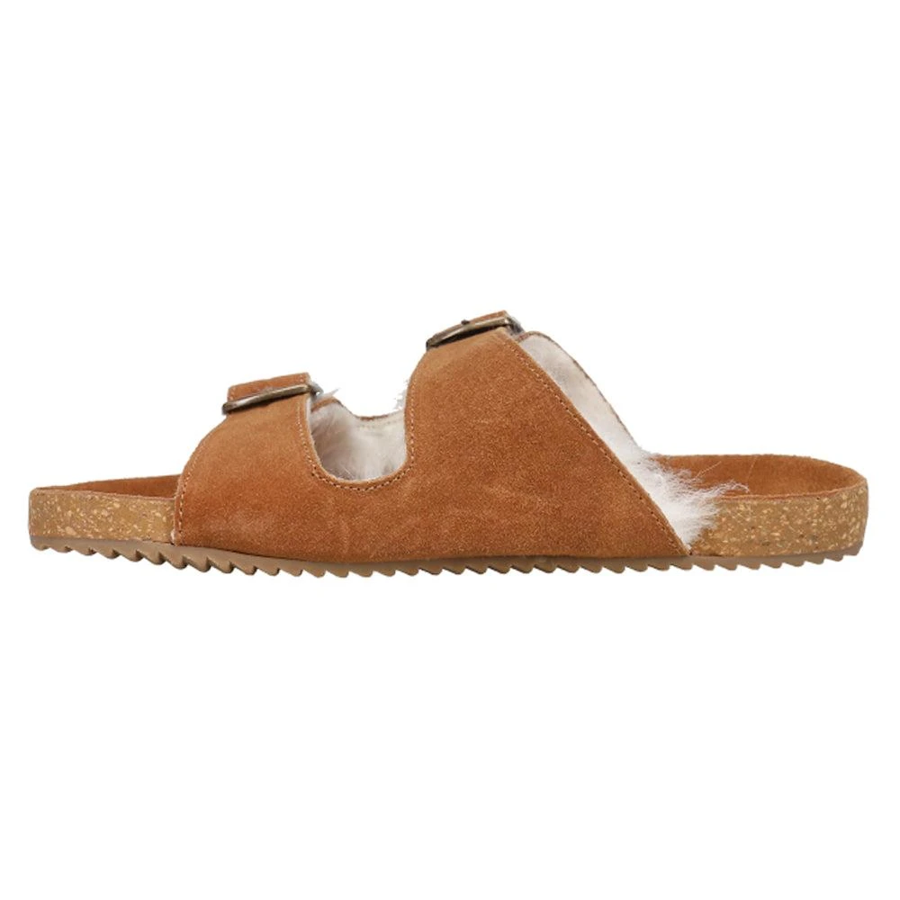 商品COCONUTS by Matisse|Victory Buckle Shearling Slide Sandals,价格¥153,第3张图片详细描述