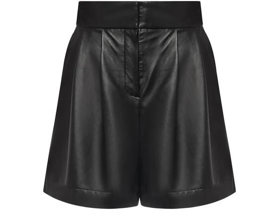 商品Alberta Ferretti|褶裥纳帕皮革短裤,价格¥8957,第1张图片