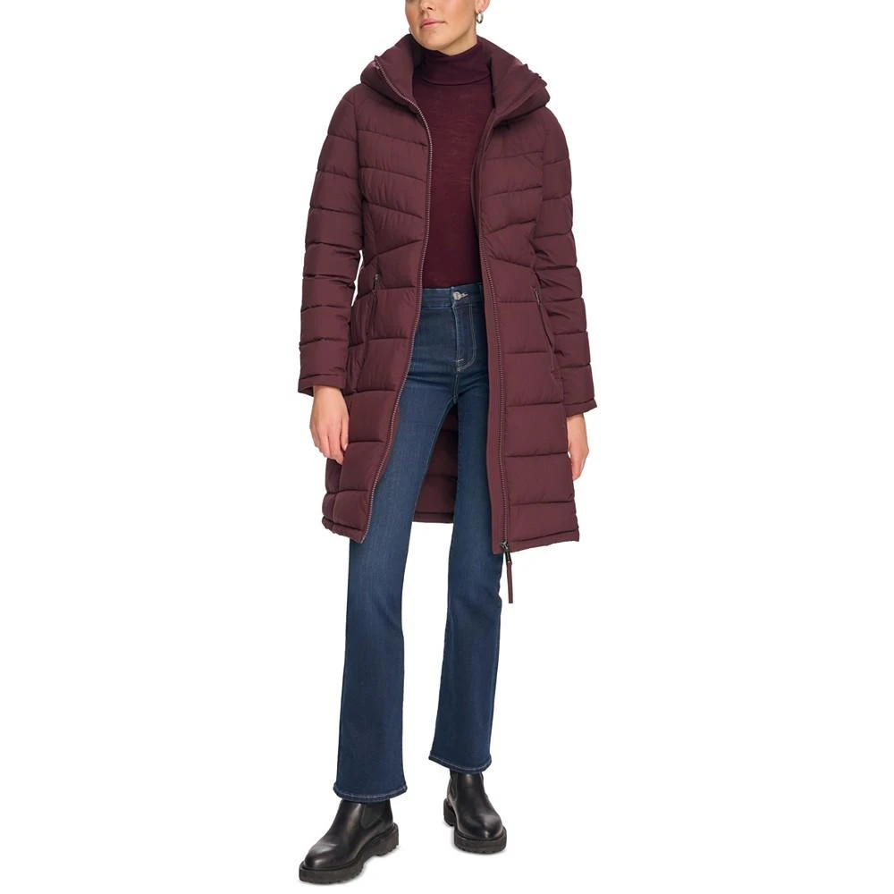 商品Calvin Klein|Women's Hooded Stretch Puffer Coat, Created for Macy's,价格¥1098,第5张图片详细描述